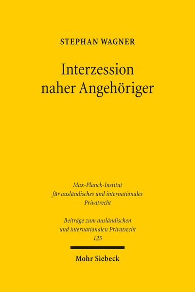 Produktbild: Interzession naher Angeh&ouml;riger