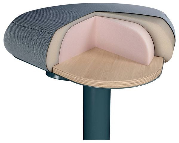Produktbild: Leitz Sitzhocker Dunkelgrau 65440089