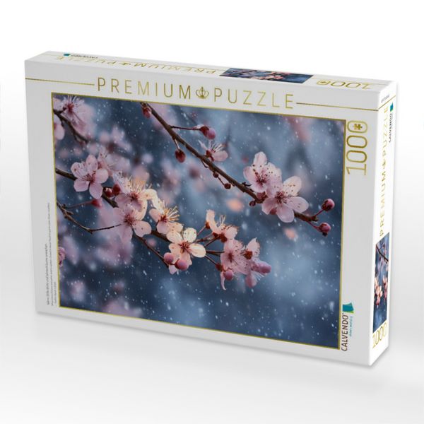 Produktbild: CALVENDO Puzzle Wenn Stille bl&uuml;ht und Wintertr&auml;ume erwachen | 1000 Teile Lege-Gr&ouml;&szlig;e 64x48cm Foto-Puzzle f&uuml;r gl&uuml;ckliche Stunden