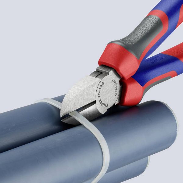 Produktbild: Knipex 70 02 180 Werkstatt Seitenschneider mit Facette 180mm