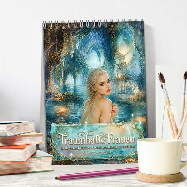Produktbild: Traumhafte Frauen (Tischkalender 2027 DIN A5 hoch), CALVENDO Monatskalender