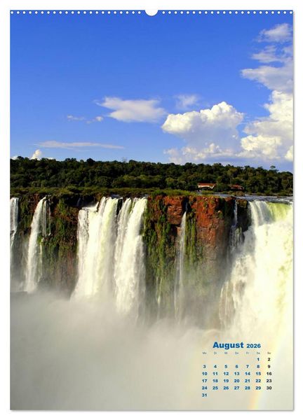 Produktbild: Wasserf&auml;lle S&uuml;damerikas - Iguazu Wasserf&auml;lle (Wandkalender 2026 DIN A2 hoch), CALVENDO Monatskalender