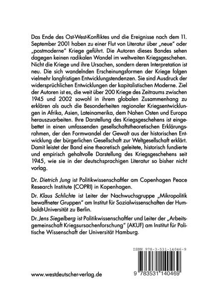 Produktbild: Kriege in der Weltgesellschaft
