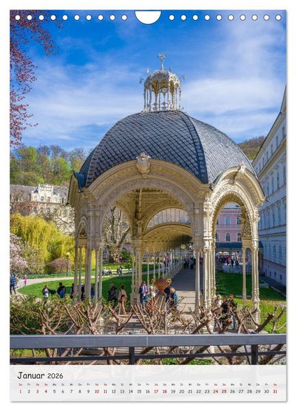 Produktbild: Karlsbad / Karlovy Vary - Heilbad im Westb&ouml;hmischen B&auml;derdreieck (Wandkalender 2026 DIN A4 hoch), CALVENDO Monatskalender
