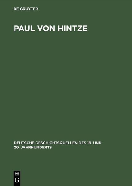 Produktbild: Paul von Hintze