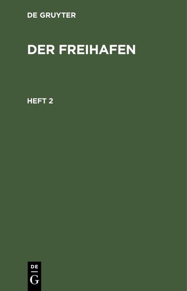 Produktbild: Der Freihafen. Heft 2