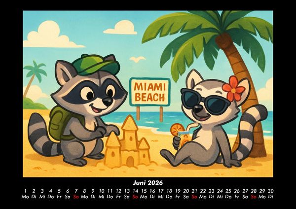 Produktbild: Rocco & Lulu - Reise durch die USA 2026 Fotokalender DIN A3