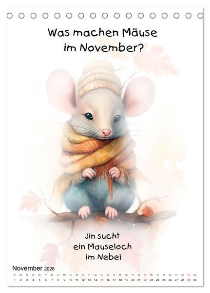 Produktbild: Die M&auml;usebande (Tischkalender 2026 DIN A5 hoch), CALVENDO Monatskalender