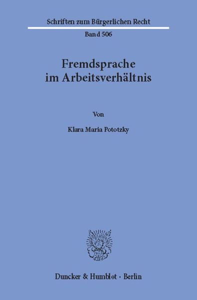 Produktbild: Fremdsprache im Arbeitsverh&auml;ltnis.