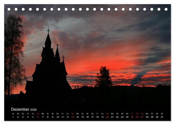 Produktbild: Norwegen 2026 (Tischkalender 2026 DIN A5 quer), CALVENDO Monatskalender