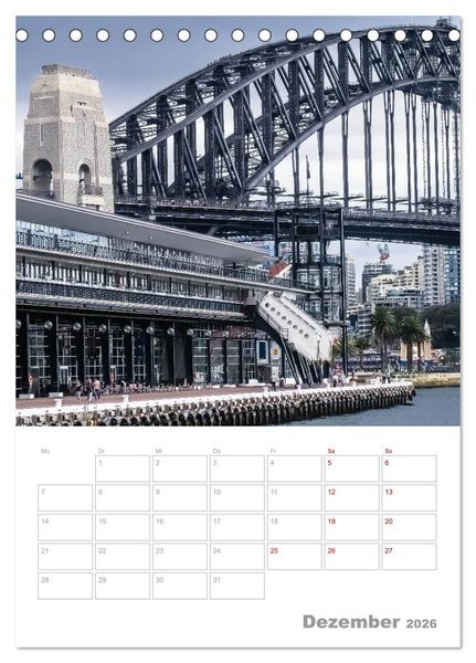 Produktbild: g'day Australien 2026 (Tischkalender 2026 DIN A5 hoch), CALVENDO Monatskalender