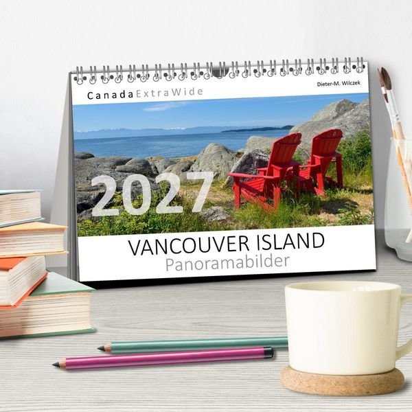 Produktbild: Vancouver Island Panoramabilder (Tischkalender 2027 DIN A5 quer), CALVENDO Monatskalender