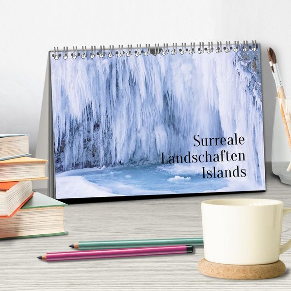 Produktbild: Surreale Landschaften Islands (Tischkalender 2026 DIN A5 quer), CALVENDO Monatskalender