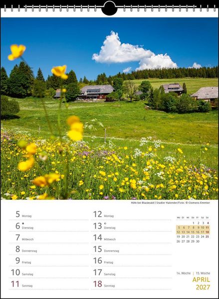 Produktbild: Zwei-Wochenplaner Schwarzwald 2027