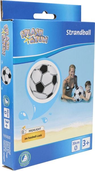 Splash & Fun Strandball Fußball, & ca. 30 cm