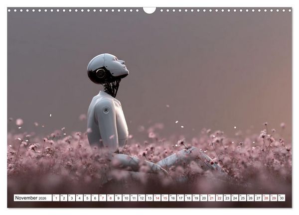 Produktbild: Roboter &ndash; Technik, Poesie und ein Hauch Magie (Wandkalender 2026 DIN A3 quer), CALVENDO Monatskalender