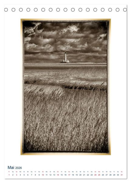 Produktbild: Nordseebrise - Bezauberndes Nordfriesland (Tischkalender 2026 DIN A5 hoch), CALVENDO Monatskalender