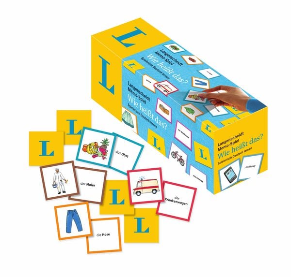 Produktbild: Langenscheidt Memo-Spiel "Wie hei&szlig;t das?" - Memo-Spiel in einer Box mit 200 Karten und Spielanleitung