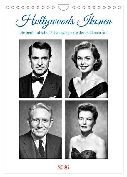Produktbild: Hollywoods Ikonen (Wandkalender 2026 DIN A4 hoch), CALVENDO Monatskalender