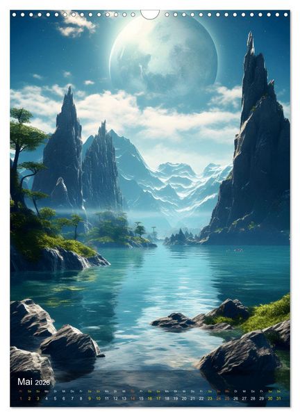 Produktbild: Endless Space - Zeitreisen in die unendlichen Weites des Weltraums (Wandkalender 2026 DIN A3 hoch), CALVENDO Monatskalender