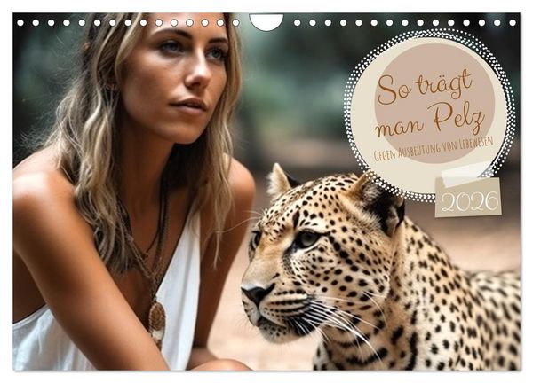So trägt man Pelz (Wandkalender 2026 DIN A4 quer), CALVENDO Monatskalender