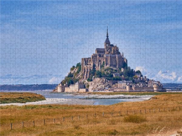 Produktbild: CALVENDO Puzzle Le Mont-Saint-Michel | 1000 Teile Lege-Gr&ouml;&szlig;e 64x48cm Foto-Puzzle f&uuml;r gl&uuml;ckliche Stunden