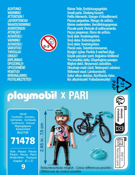 Produktbild: PLAYMOBIL 71478 Rennradfahrer Paul
