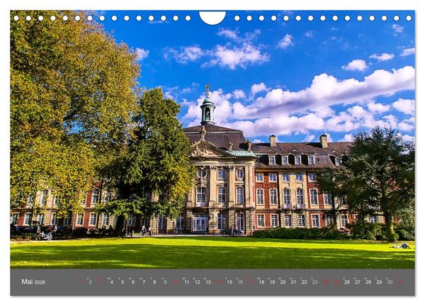 Produktbild: Leuchtendes M&uuml;nster 2026 - die Metropole Westfalens (Wandkalender 2026 DIN A4 quer), CALVENDO Monatskalender