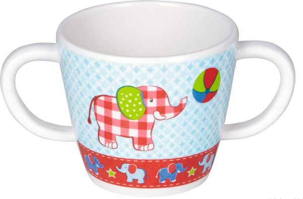 Produktbild: Melamin-Tasse mit 2 Henkeln Elefant BabyGl&uuml;ck