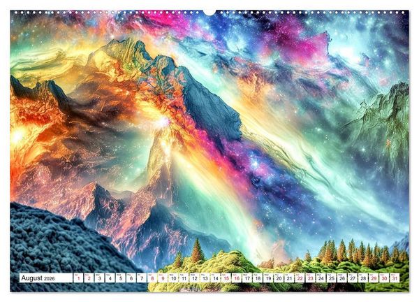 Produktbild: Braun, W: Psychedelic Landscapes (Wall Calendar 2026 DIN A2