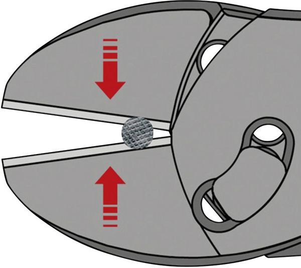 Produktbild: Knipex TwinForce 73 72 180 Werkstatt Kraft-Seitenschneider mit Facette 180mm