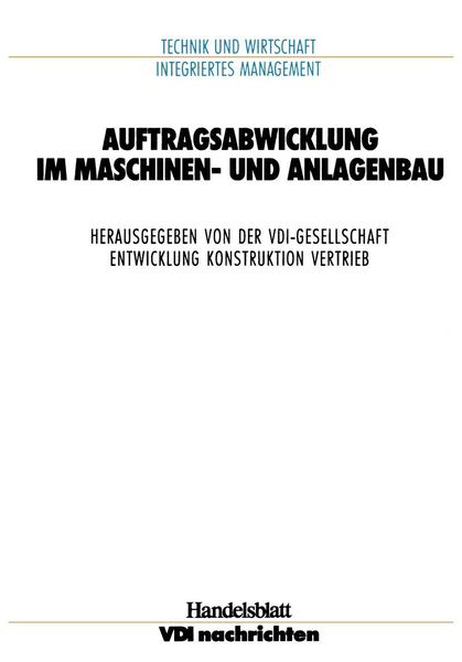 Produktbild: Auftragsabwicklung im Maschinen- und Anlagebau