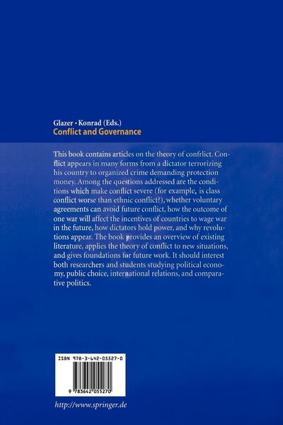 Produktbild: Conflict and Governance