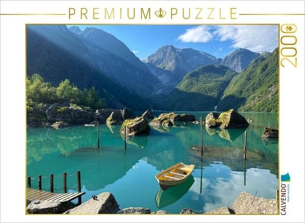 CALVENDO Puzzle Bondhusvatnet | 2000 Teile Lege-Größe 90x67cm Foto-Puzzle für glückliche Stunden