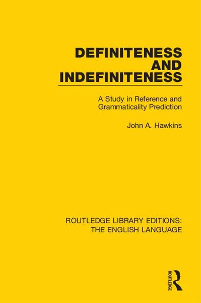 Produktbild: Definiteness and Indefiniteness
