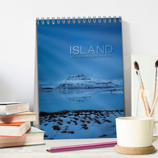 Produktbild: Island - Wundervolle Landschaften (Tischkalender 2026 DIN A5 hoch), CALVENDO Monatskalender