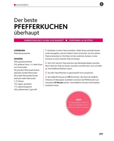 Produktbild: Hei&szlig;luftfritteuse GOLD Das Backbuch
