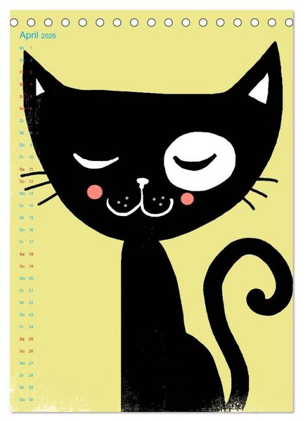 Produktbild: Tierische Motive von Little Miss Arty Illustrationen (Tischkalender 2026 DIN A5 hoch), CALVENDO Monatskalender