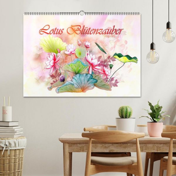 Produktbild: Lotus Bl&uuml;tenzauber (Wandkalender 2026 DIN A2 quer), CALVENDO Monatskalender