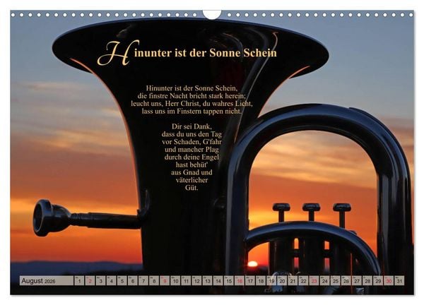 Produktbild: Lieder f&uuml;r Blechbl&auml;ser (Wandkalender 2026 DIN A3 quer), CALVENDO Monatskalender