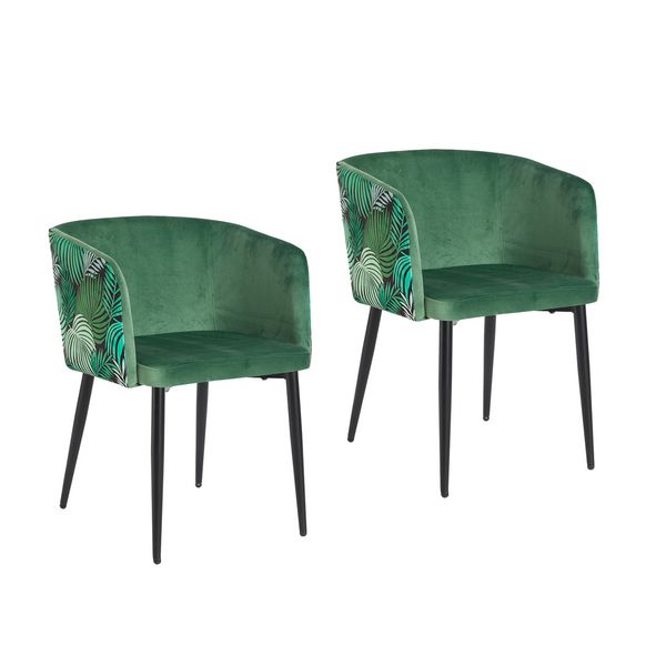 HTI-Living Stuhl Destin Leaf Grün 2er-Set Stuhl Destin Leaf Grün 2er-Set