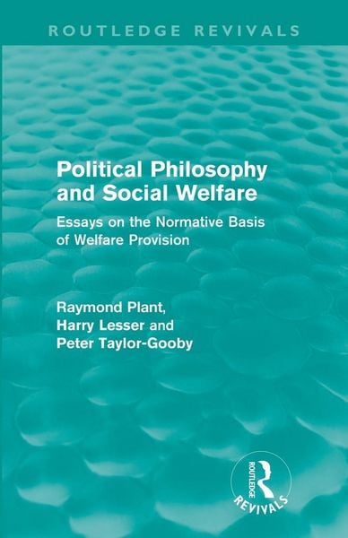 Produktbild: Political Philosophy and Social Welfare (Routledge Revivals)