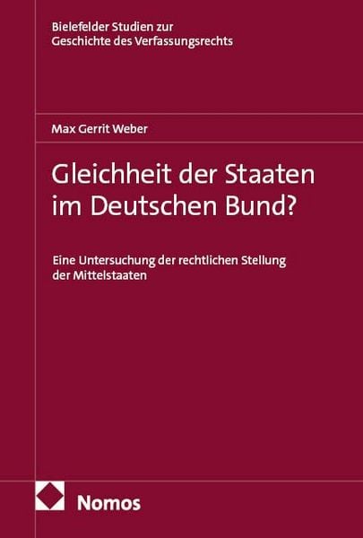 Produktbild: Gleichheit der Staaten im Deutschen Bund?