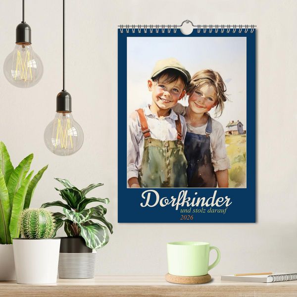 Produktbild: Dorfkinder und stolz darauf (Wandkalender 2026 DIN A4 hoch), CALVENDO Monatskalender