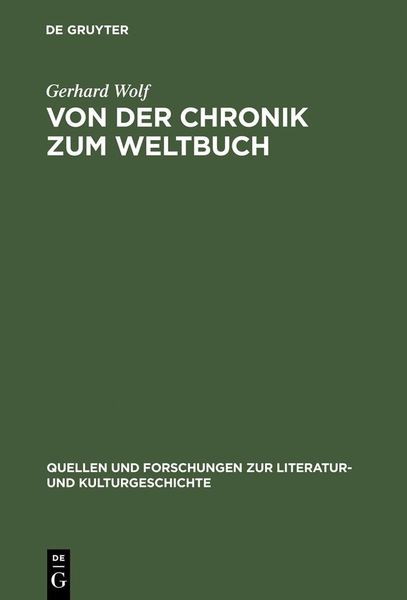 Produktbild: Von der Chronik zum Weltbuch