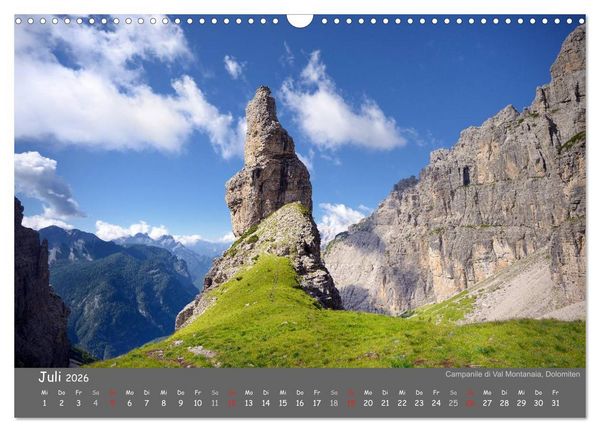 Produktbild: Traumhafte Bergwelt Kalender (Wandkalender 2026 DIN A3 quer), CALVENDO Monatskalender