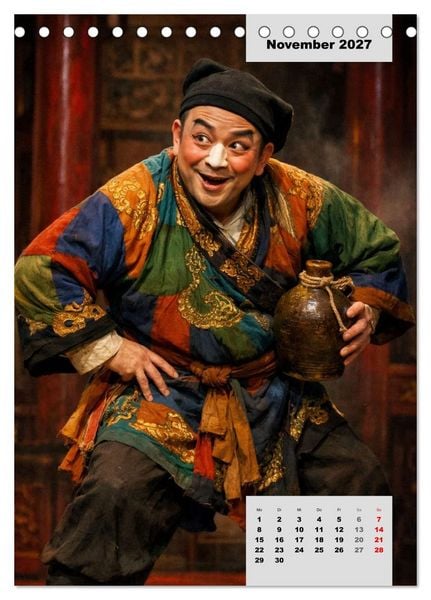 Produktbild: Masken und Magie &ndash; Die Gesichter der Peking-Oper (Tischkalender 2027 DIN A5 hoch), CALVENDO Monatskalender