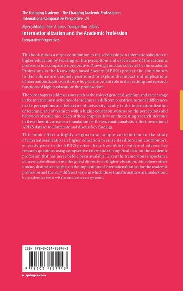 Produktbild: Internationalization and the Academic Profession