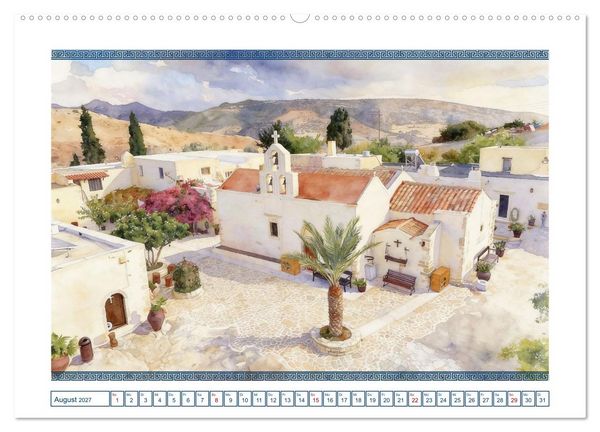 Produktbild: Kretas sch&ouml;nste Kl&ouml;ster (Wandkalender 2027 DIN A2 quer), CALVENDO Monatskalender