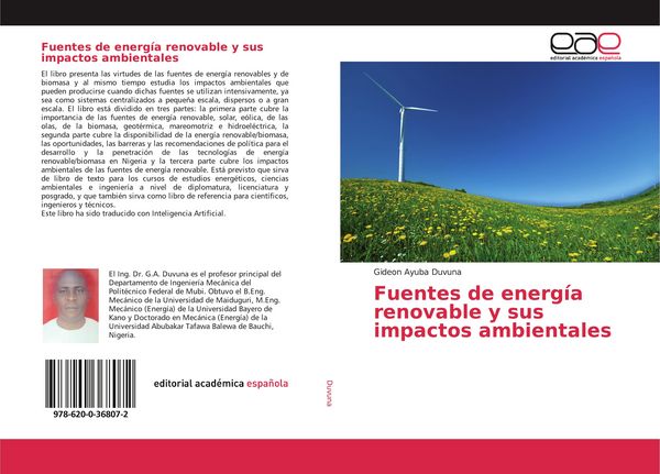 Produktbild: Fuentes de energ&iacute;a renovable y sus impactos ambientales